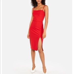 Express Front Slit Sheath Dress